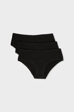 Set de 3 braguitas culotte de algodón orgánico