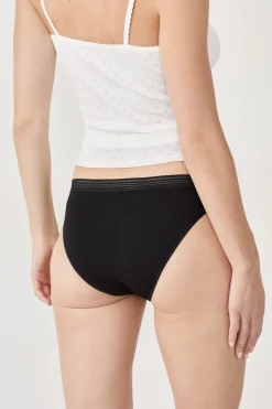 Set de 3 braguitas de algodón y encaje