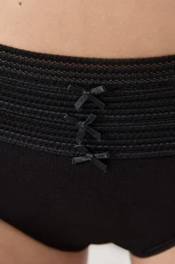 Set de 3 braguitas de algodón y encaje