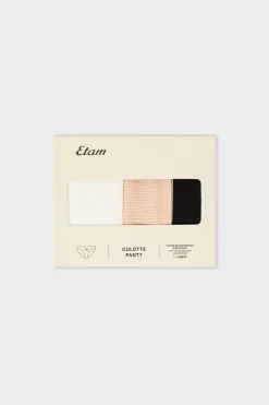 Set de 3 braguitas de algodón