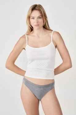 Set de 3 braguitas de algodón y encaje