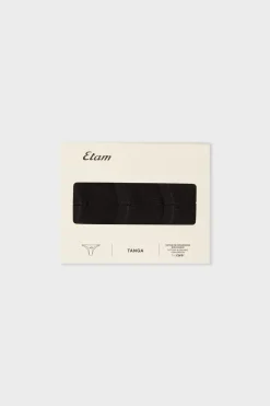 Set de 3 tangas de algodón