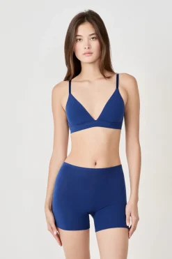 Short ciclista de algodón orgánico elástico