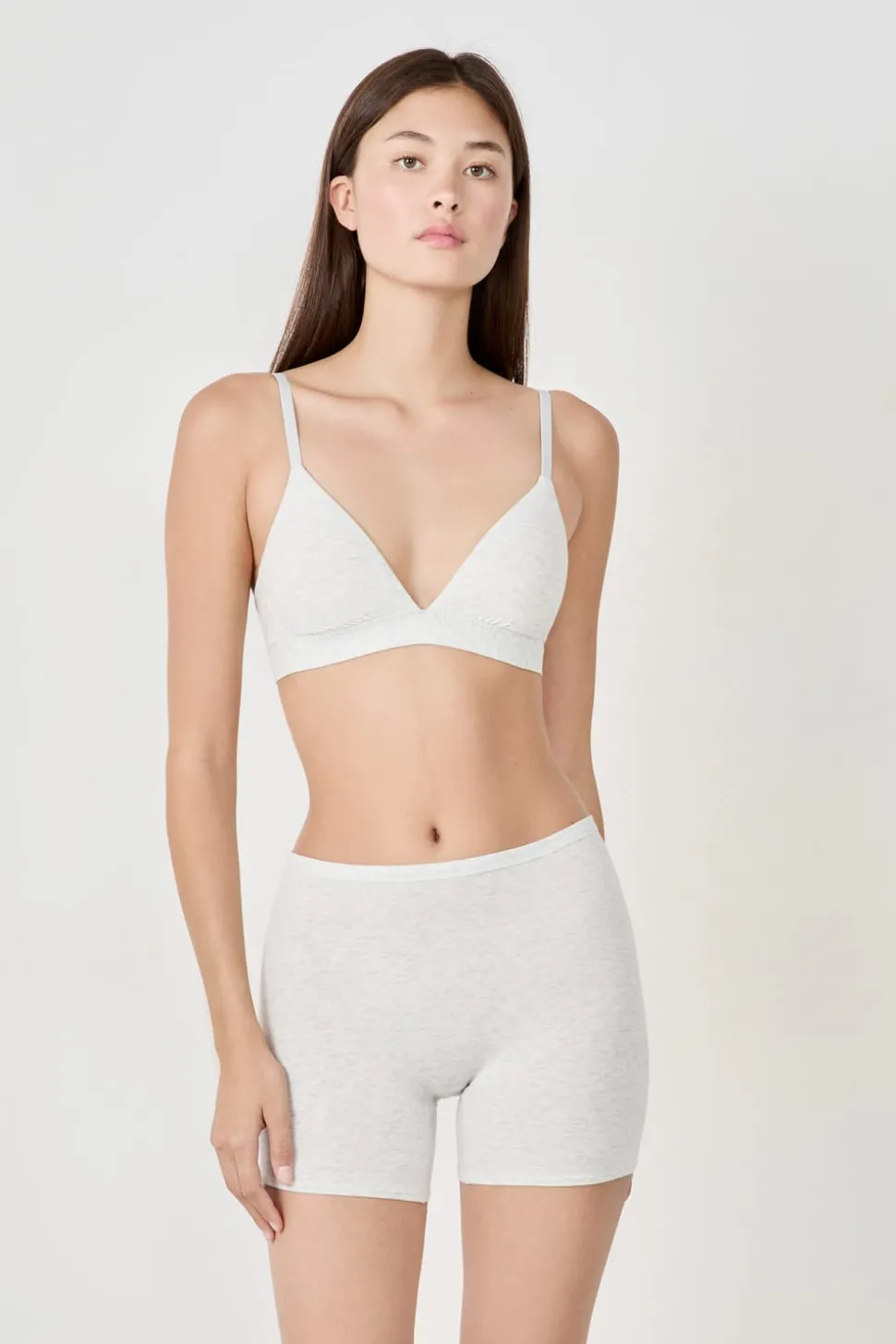 Short ciclista de algodón orgánico elástico