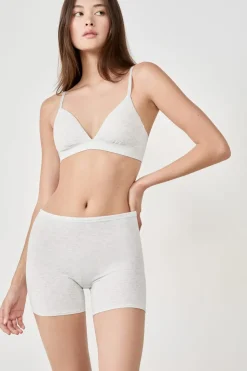 Short ciclista de algodón orgánico elástico