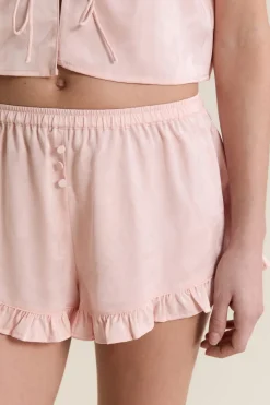 Short de pyjama satiné