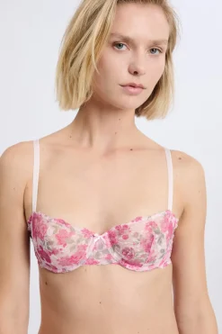 Soutien-gorge N.9 - Balconnet en dentelle avec fleurs
