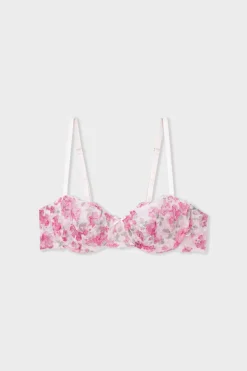 Soutien-gorge N.9 - Balconnet en dentelle avec fleurs