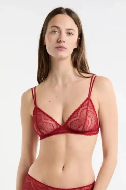 Soutien-gorge triangle en dentelle