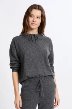 Sudadera con capucha de cashmere