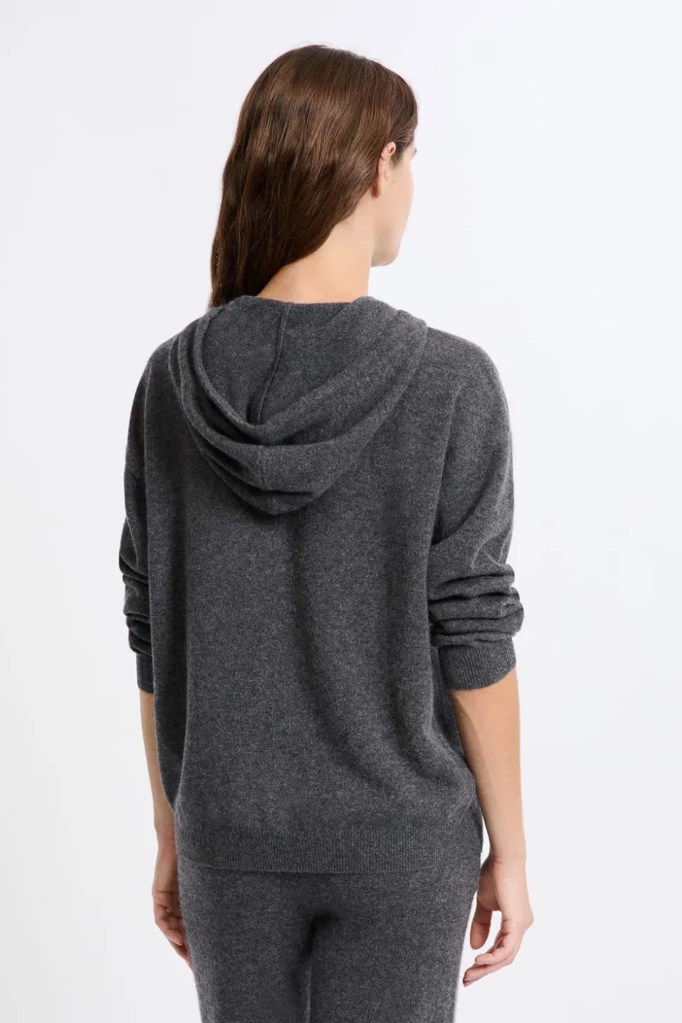 Sudadera con capucha de cashmere