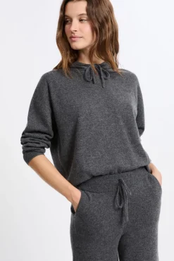Sudadera con capucha de cashmere