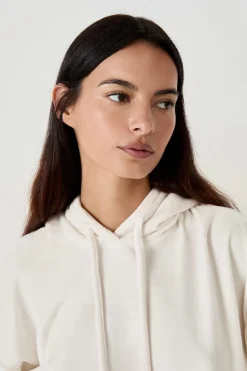 Sudadera con capucha efecto terciopelo