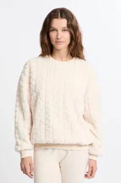 Sudadera con efecto polar