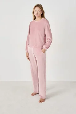 Sudadera con efecto terciopelo