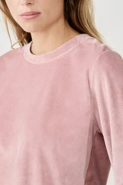 Sudadera con efecto terciopelo