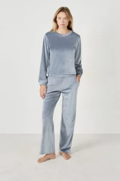 Sudadera con efecto terciopelo