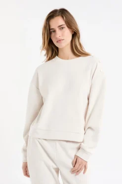 Sudadera de pijama con cuello redondo