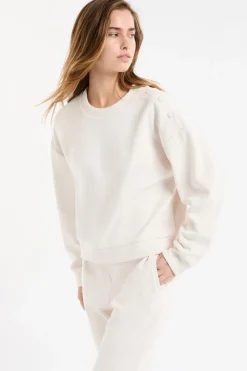 Sudadera de pijama con cuello redondo