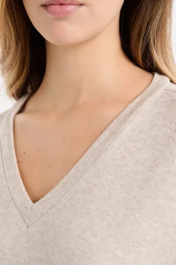 Sudadera de pijama con cuello en V