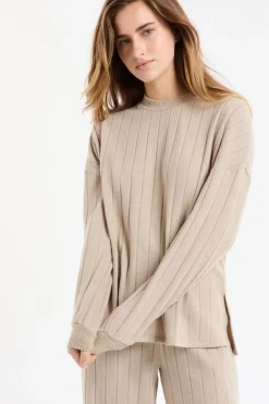 Sudadera de pijama con cuello redondo