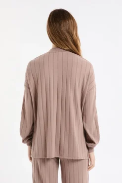 Sudadera de pijama con cuello redondo