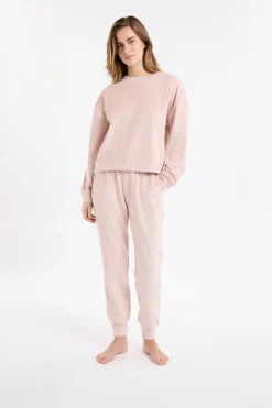 Sudadera de pijama con cuello redondo