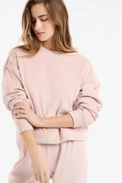 Sudadera de pijama con cuello redondo