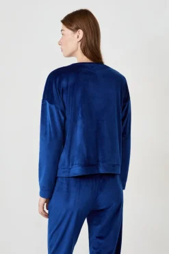 Sudadera de pijama con efecto terciopelo