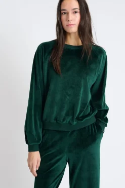 Sudadera de pijama de terciopelo