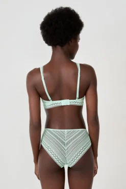 Sujetador foulard de encaje