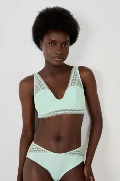 Sujetador foulard de encaje