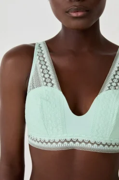 Sujetador foulard de encaje