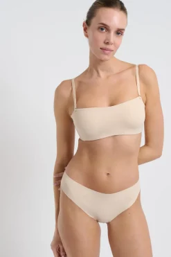 Sujetador bandeau aros suaves tirantes desmontables