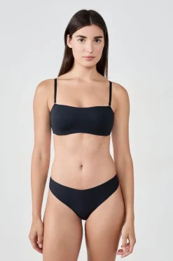 Sujetador bandeau aros suaves tirantes desmontables