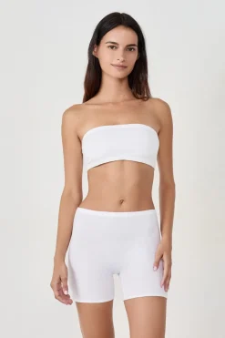 Sujetador bandeau con aros de algodón orgánico elástico