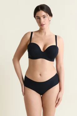 Sujetador bandeau, copas C-E, tirantes desmontables