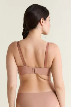 Sujetador bandeau, copas C-E, tirantes desmontables