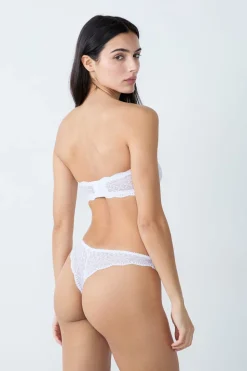 Sujetador bandeau de encaje