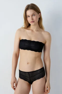 Sujetador bandeau de encaje