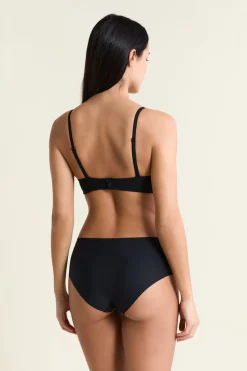 Sujetador bandeau de microfibra