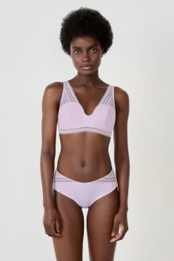 Sujetador bandeau foulard de encaje