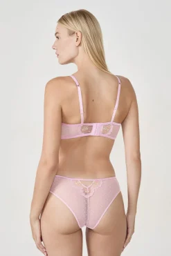 Sujetador bustier con bordado