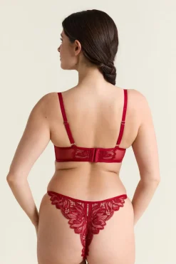 Sujetador bustier de bordado