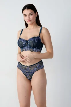 Sujetador N. 9 - Balconnet con bordado floral