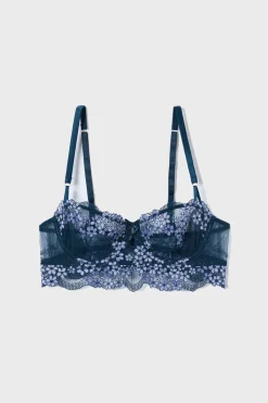 Sujetador N. 9 - Balconnet con bordado floral