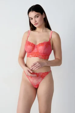 Sujetador N. 9 - Balconnet con bordado floral