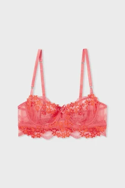 Sujetador N. 9 - Balconnet con bordado floral