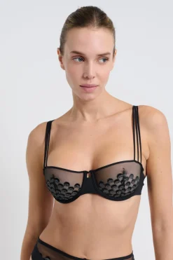 Sujetador N.9 - Balconnet con detalles bordados