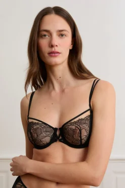 Sujetador N.9 - Balconnet de encaje con tirantes dobles